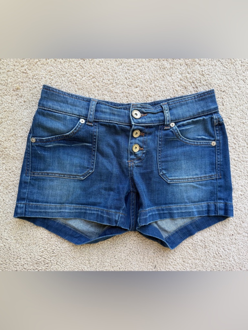 United Colors Of Benetton Dark Blue Denim Women's Shorts